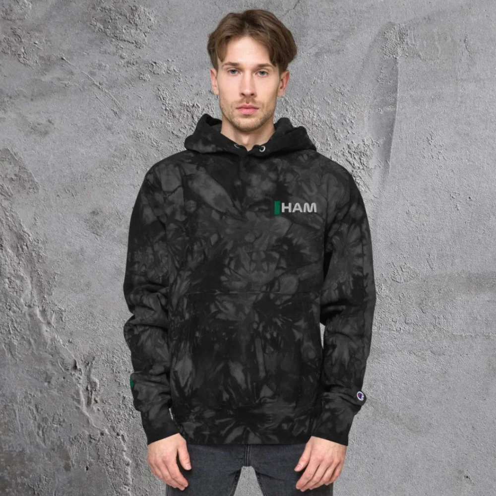 F1 Lewis Hamilton Mercedes Tie Dye Hoodie Embroidered - Picture 4 of 5